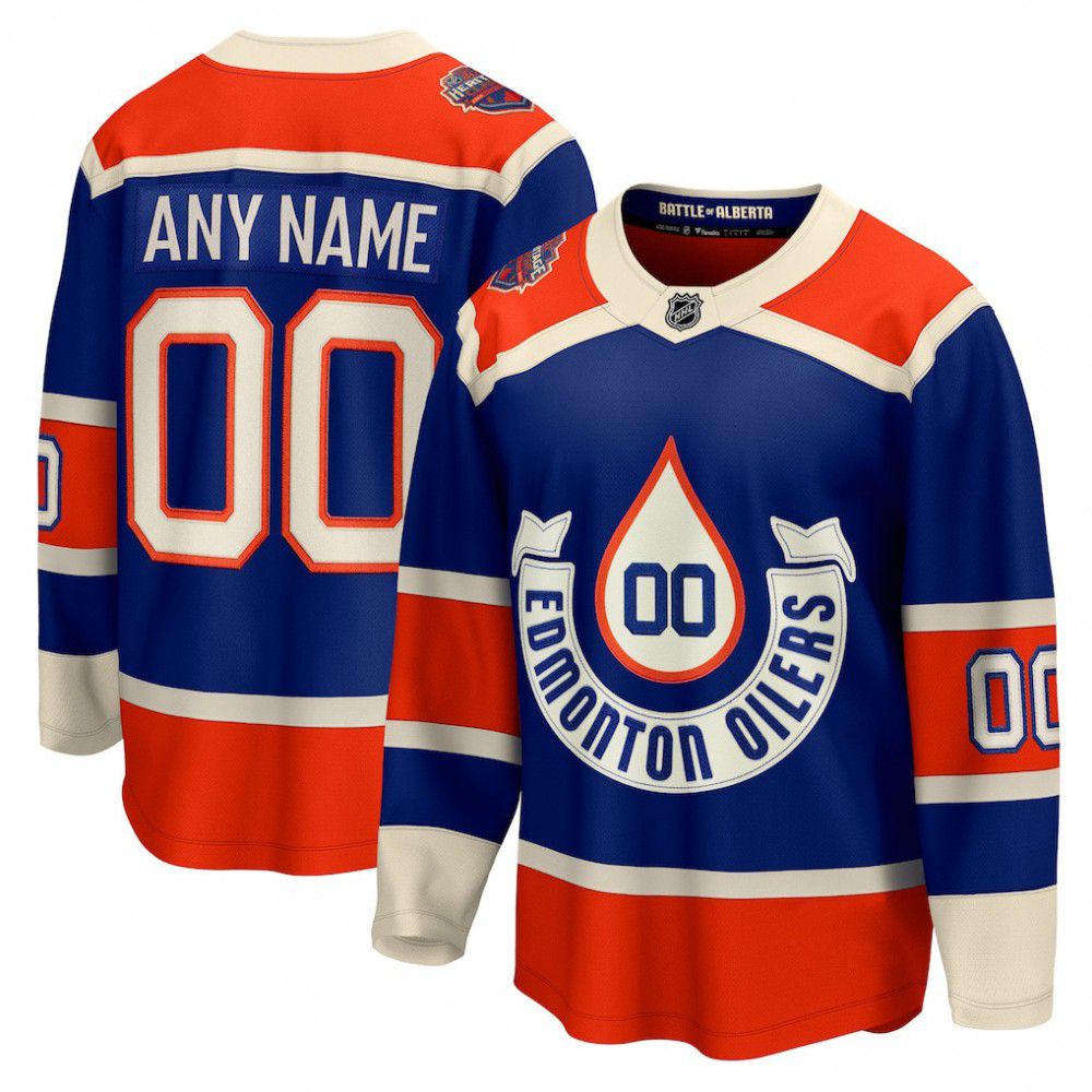 Edmonton Oilers Royal 2023 NHL Heritage Classic Premium Custom Jersey-Pro Kit Vault | Brand New 26/27 Sports Jerseys